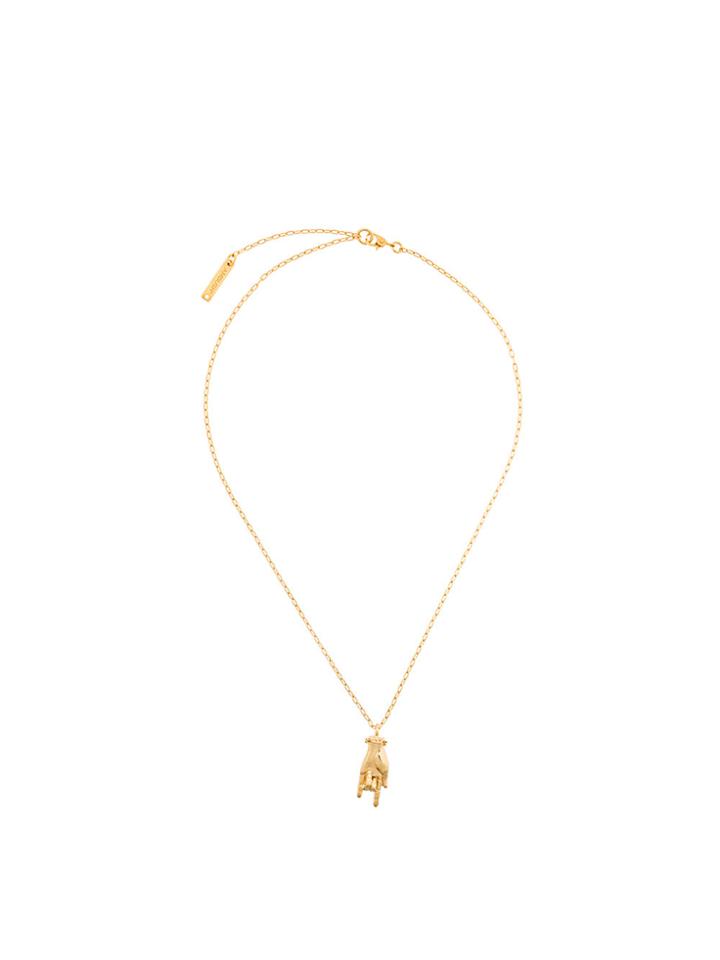 Ambush Hand Necklace - Metallic