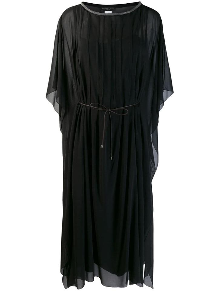Fabiana Filippi Sheer Mid-length Dress - Black
