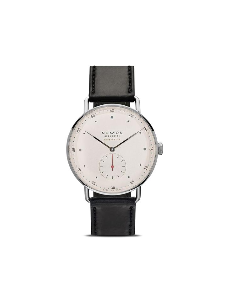Nomos Metro 38mm - White, Silver-plated