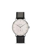 Nomos Metro 38mm - White, Silver-plated