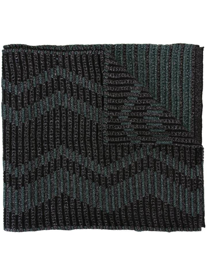 M Missoni Striped Scarf, Women's, Polyamide/metallic Fibre