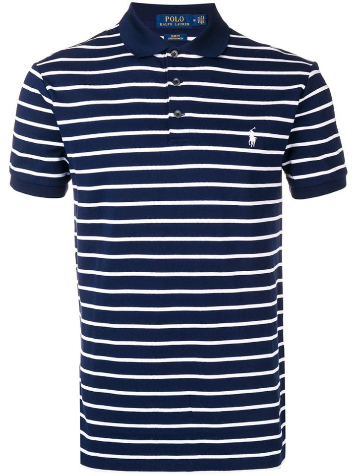 Polo Ralph Lauren Striped Polo T-shirt - French Navy