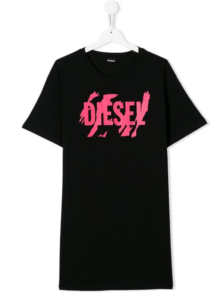 Diesel Kids Black Logo T-shirt