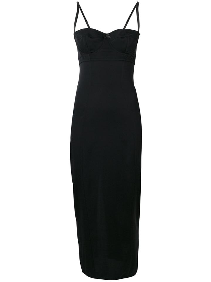 Dolce & Gabbana Underwire Fitted Evening Dress - Black