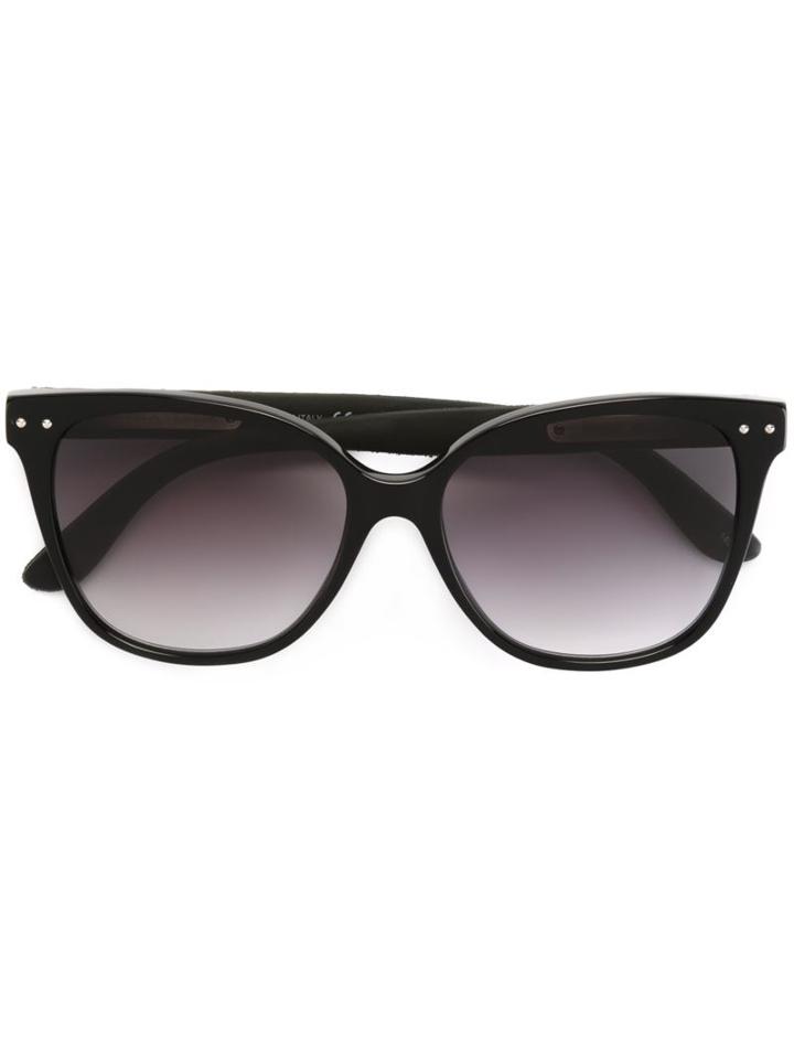 Bottega Veneta Gradient Lenses Sunglasses, Women's, Black, Acetate/rubber