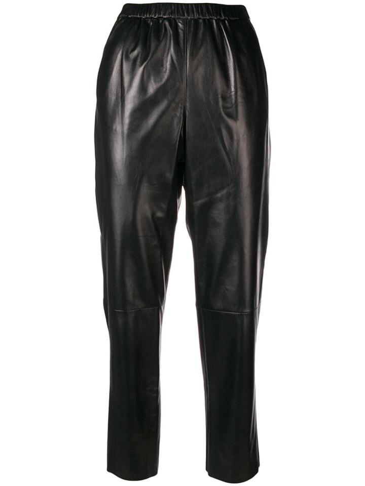 Drome Vinyl Tapered Trousers - Black