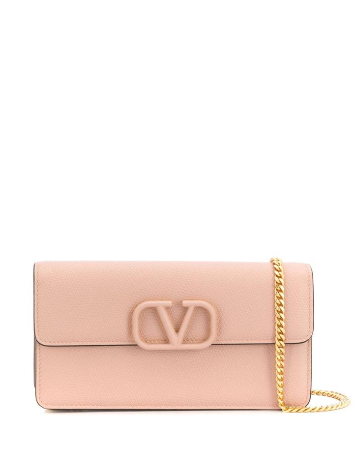Valentino Valentino Garavani Vlogo Clutch - Neutrals