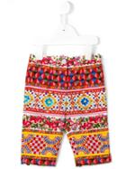 Dolce & Gabbana Kids Caretto Con Rose Printed Trousers, Girl's, Size: 18-24 Mth, Red