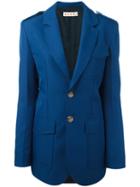 Marni - Oversized Suit Jacket - Women - Silk/polyester - 40, Blue, Silk/polyester