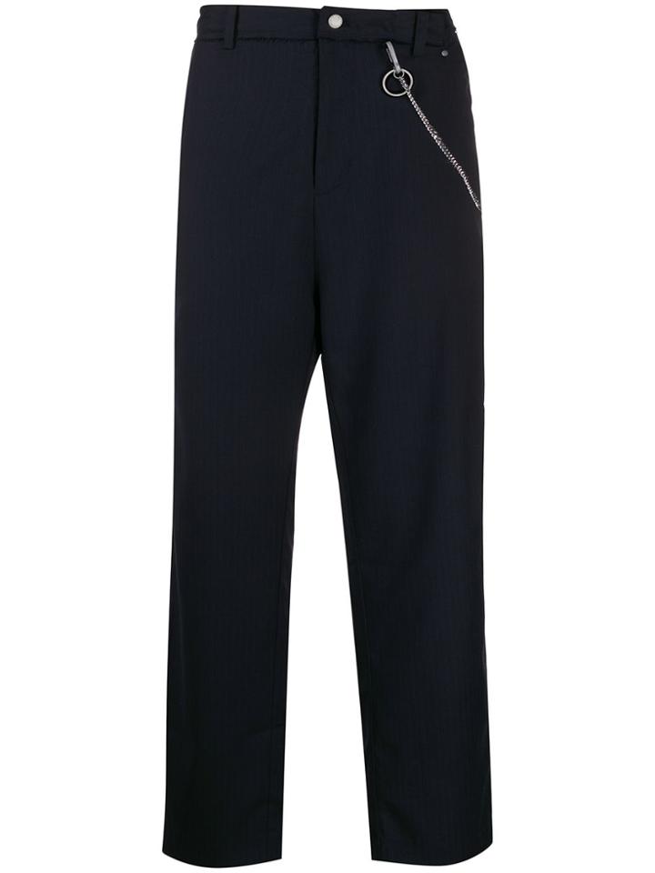 Indice Studio Chain Detail Trousers - Blue