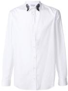 Alexander Mcqueen Peacock Feather Embroidered Shirt - White