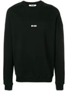 Msgm Micro Logo Sweatshirt - Black