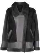Blancha Oversized Panelled Jacket - Nude & Neutrals