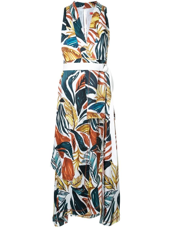 Manning Cartell Leaf Print Midi Dress - Multicolour