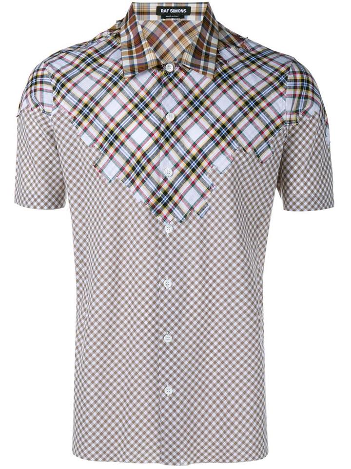 Raf Simons Check & Gingham Short Sleeve Shirt