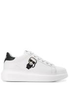 Karl Lagerfeld Ikonik Lace Up Sneakers - White