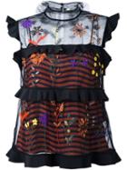 Fendi Floral Embroidered Blouse