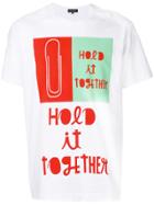 Comme Des Garçons Homme Plus Paperclip Print T-shirt - White