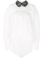 Christopher Kane Oversized Lace Collar Shirt - White
