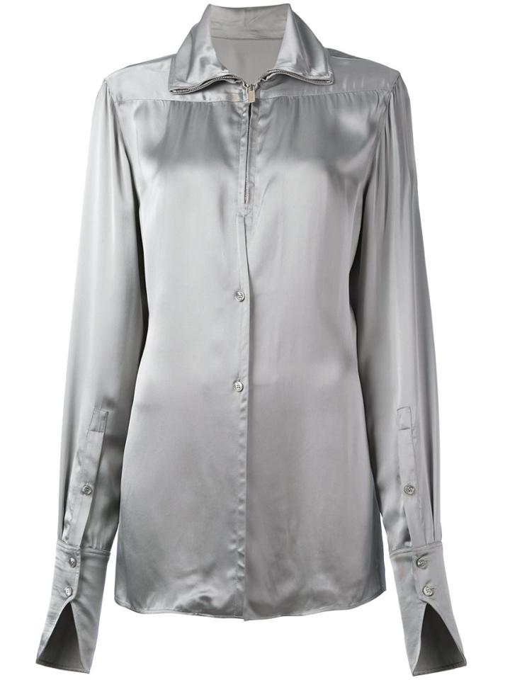 Christopher Kane Zip Front Shirt - Grey