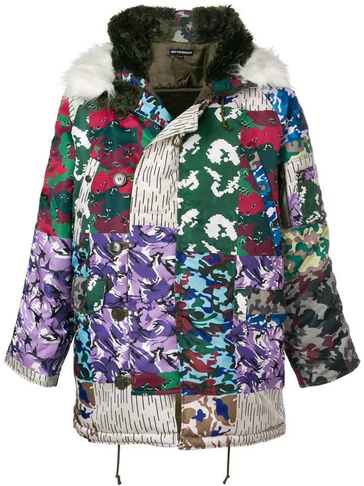 Gosha Rubchinskiy Camouflage Padded Coat - Green