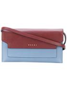 Marni - Colour Block Clutch Bag - Women - Calf Leather - One Size, Blue, Calf Leather