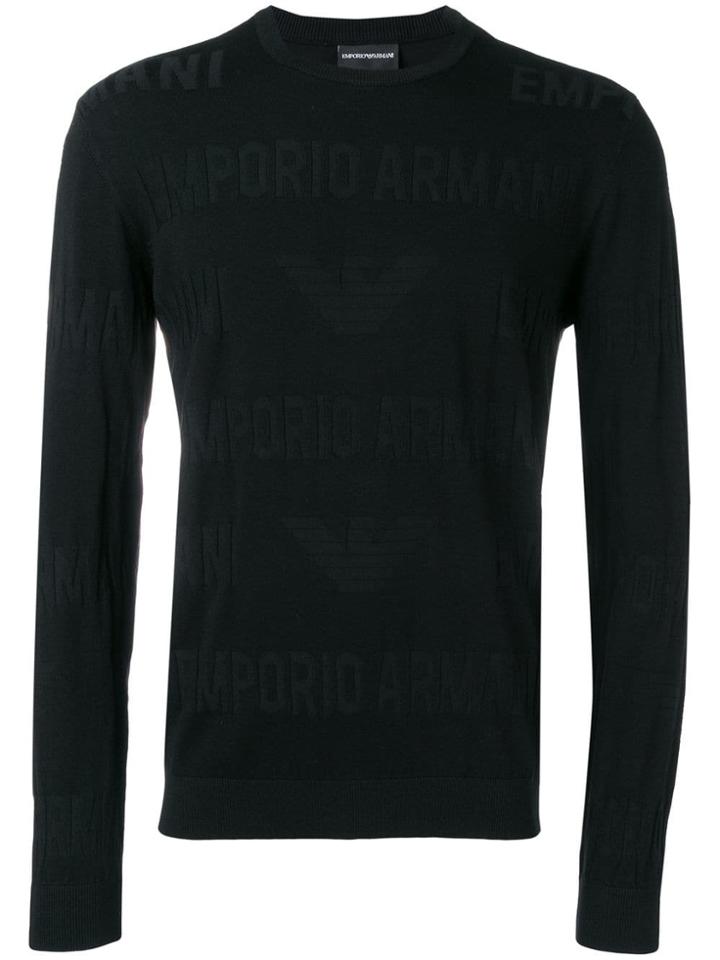 Emporio Armani Logo Sweater - Black