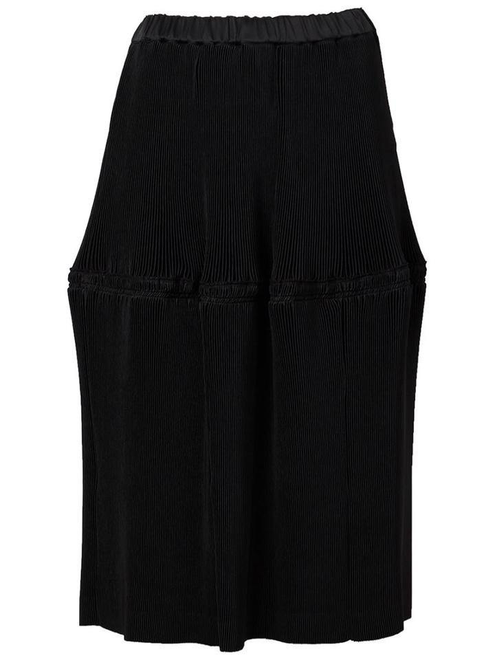 Comme Des Garçons Structured Skirt, Women's, Size: Xs, Black, Silk/polyester