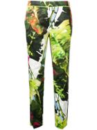 Blugirl Leaf Print Trousers - Green