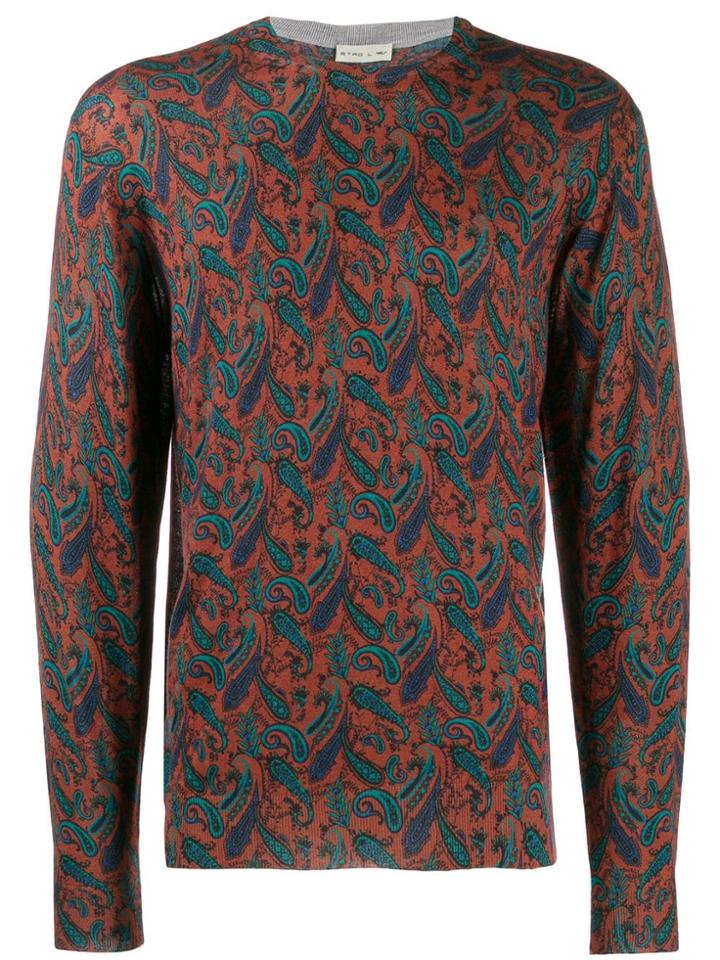 Etro Paisley Sweatshirt - Brown