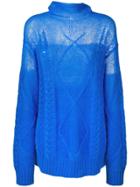 Maison Margiela High Neck Dégradé Jumper - Blue