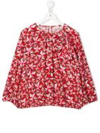 Elisabetta Franchi La Mia Bambina Printed Gathered Blouse