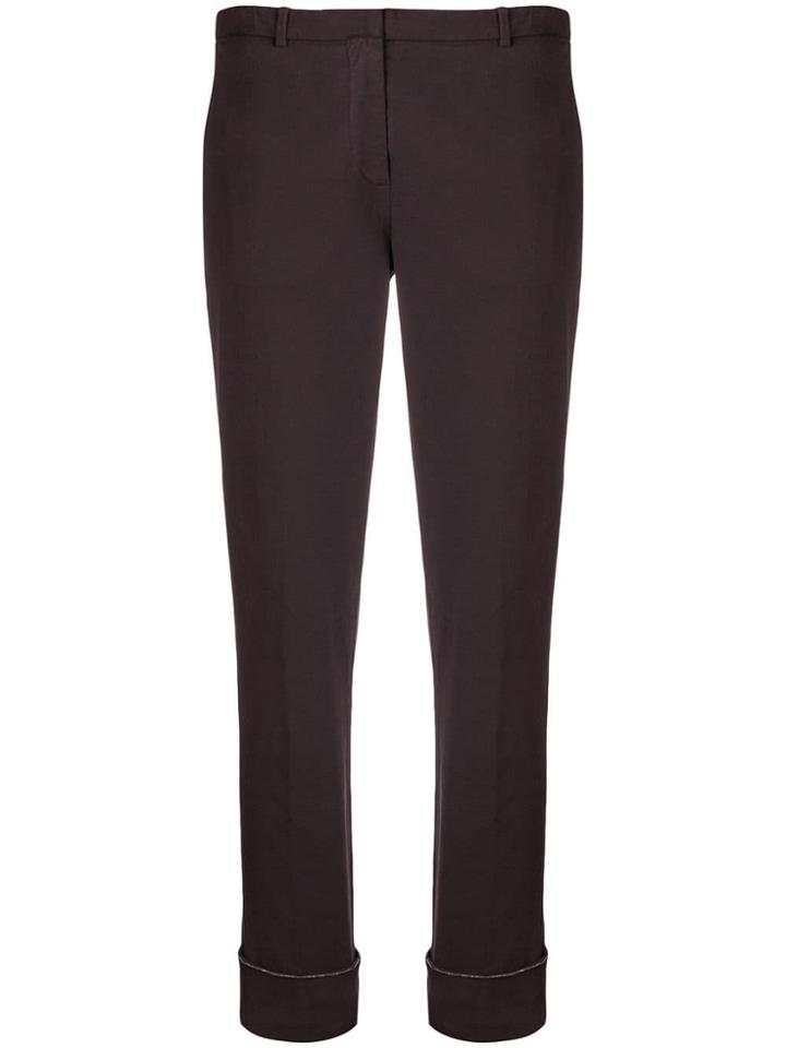 Fabiana Filippi Slim-fit Trousers - Pink & Purple
