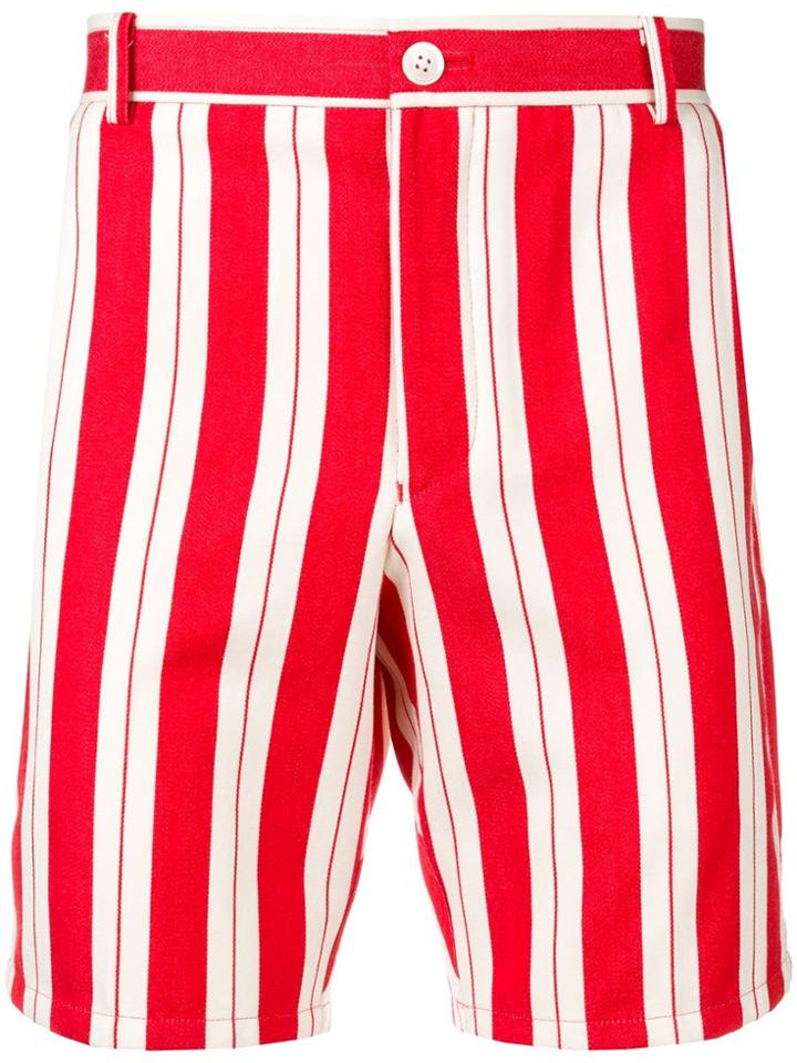 Thom Browne Repp Stripe Selvedge Placement Short - Red