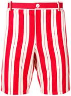 Thom Browne Repp Stripe Selvedge Placement Short - Red