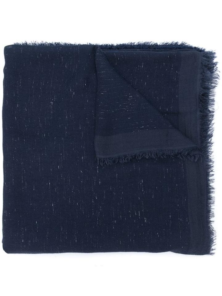 Faliero Sarti Fringed Detail Scarf - Blue