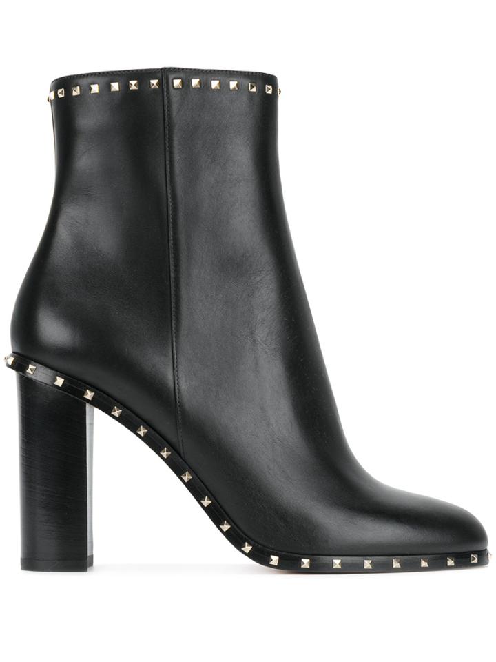 Valentino Valentino Garavani Rockstud Ankle Boots - Black