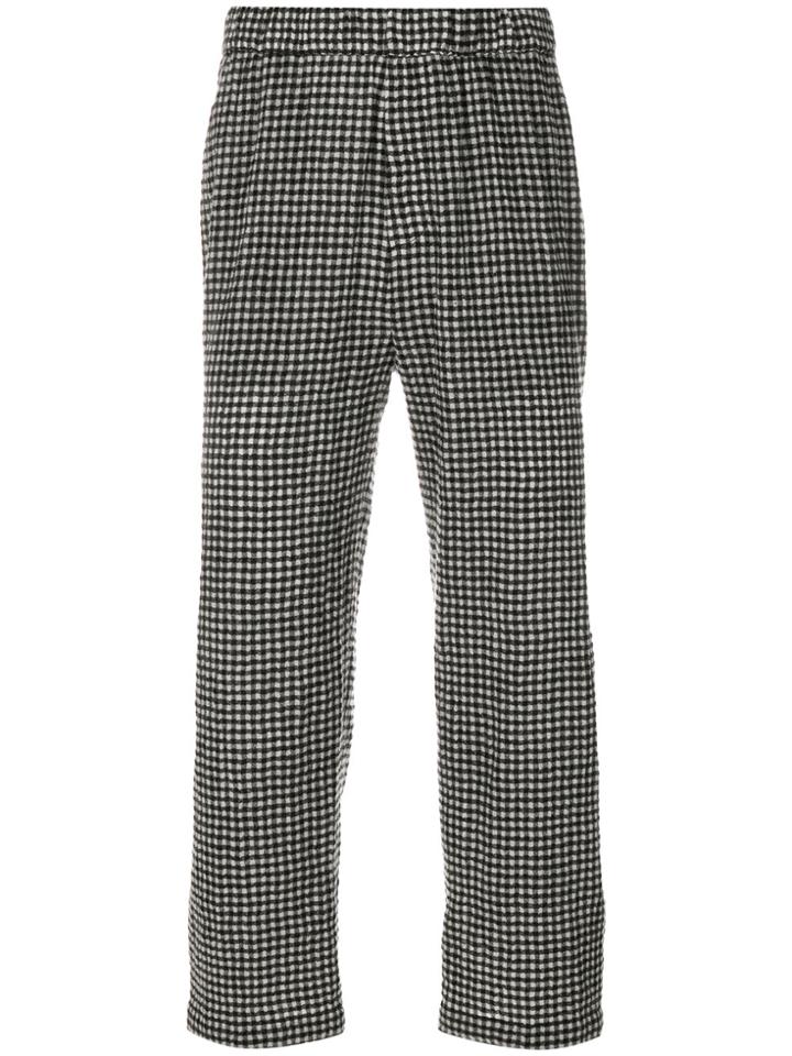 Mcq Alexander Mcqueen Checked Trousers - Black