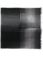 Faliero Sarti Gradient Knitted Scarf - Black