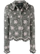 Giambattista Valli Tweed Embroidered Jacket - Black