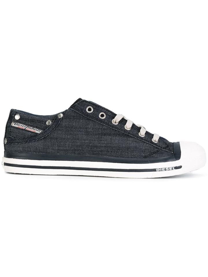 Diesel Denim Low-top Sneakers - Blue