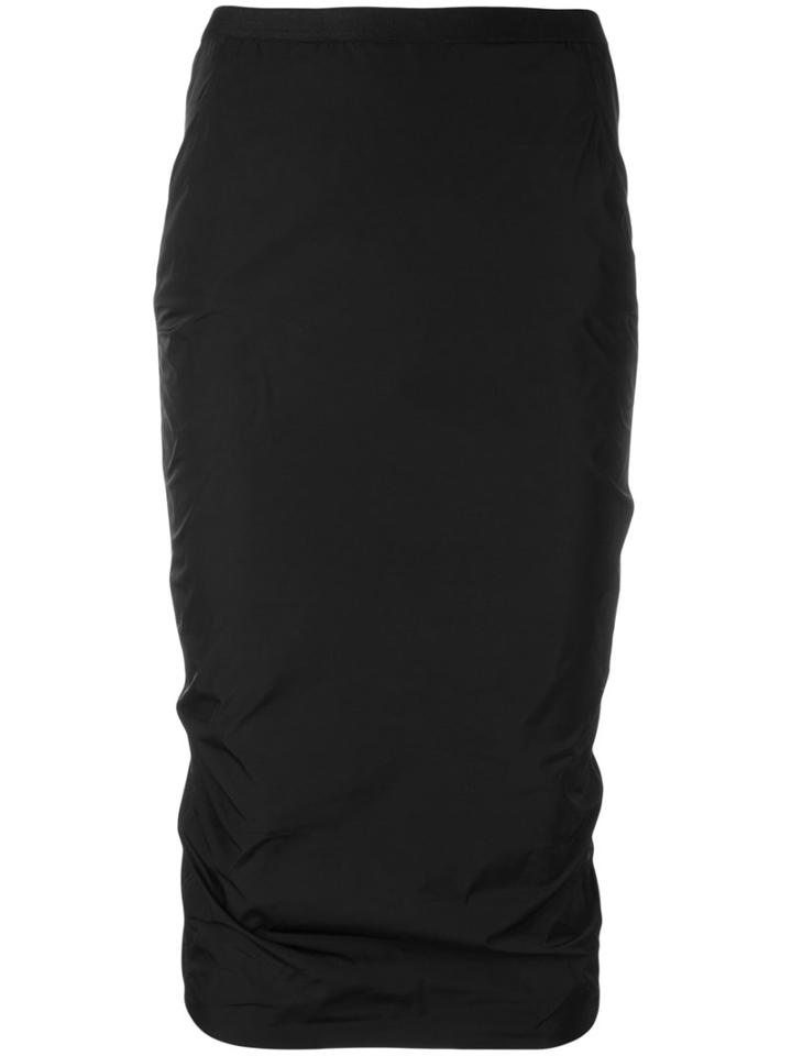 Rick Owens Pillar Pencil Skirt, Women's, Size: 44, Black, Polyester