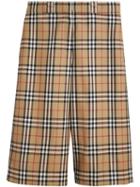 Burberry Vintage Check Tailored Shorts - Yellow