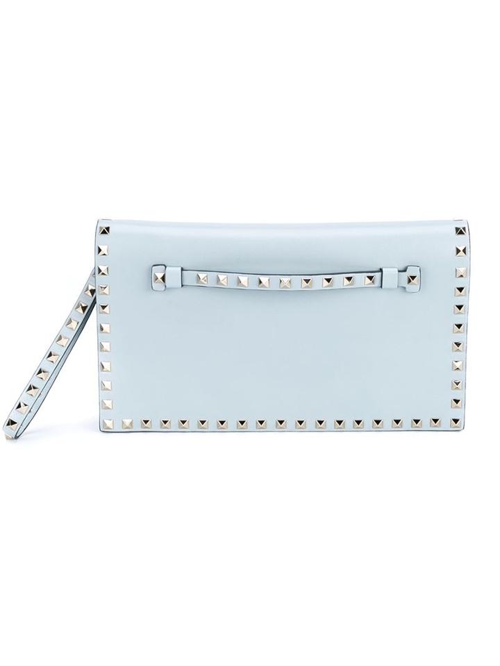 Valentino Garavani Rockstud Leather Clutch