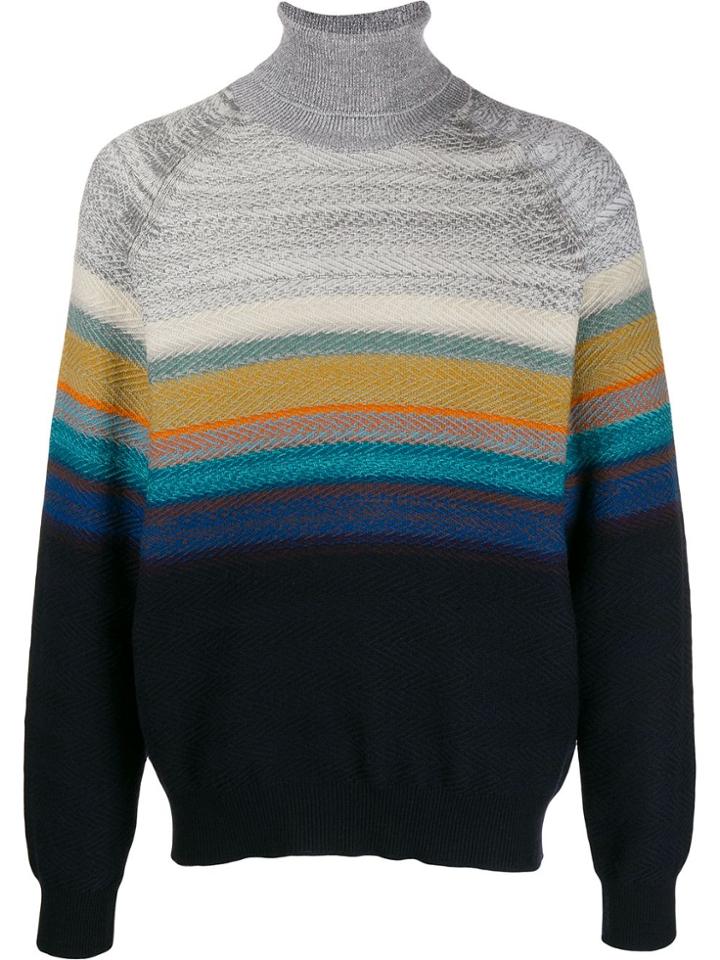 Missoni Maglia Gradient Knit Jumper - Blue