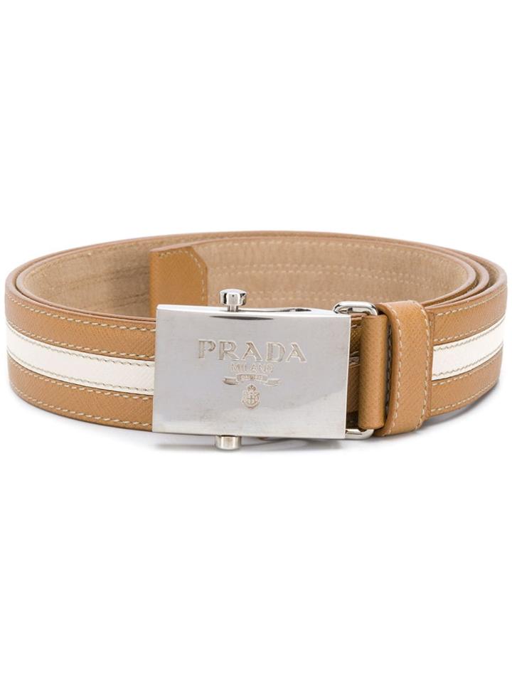 Prada Prada 1cn048bv1 F098l Furs & Skins->calf Leather - Neutrals