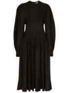 Givenchy Puffed-sleeve Midi Dress - Black
