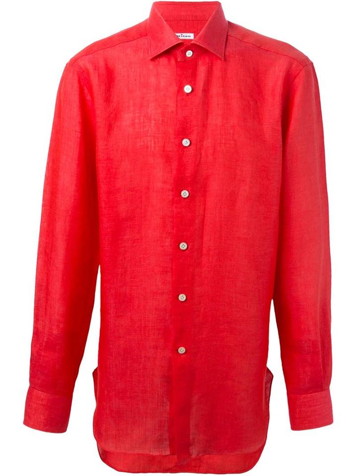 Kiton Lightweight Button Down Shirt