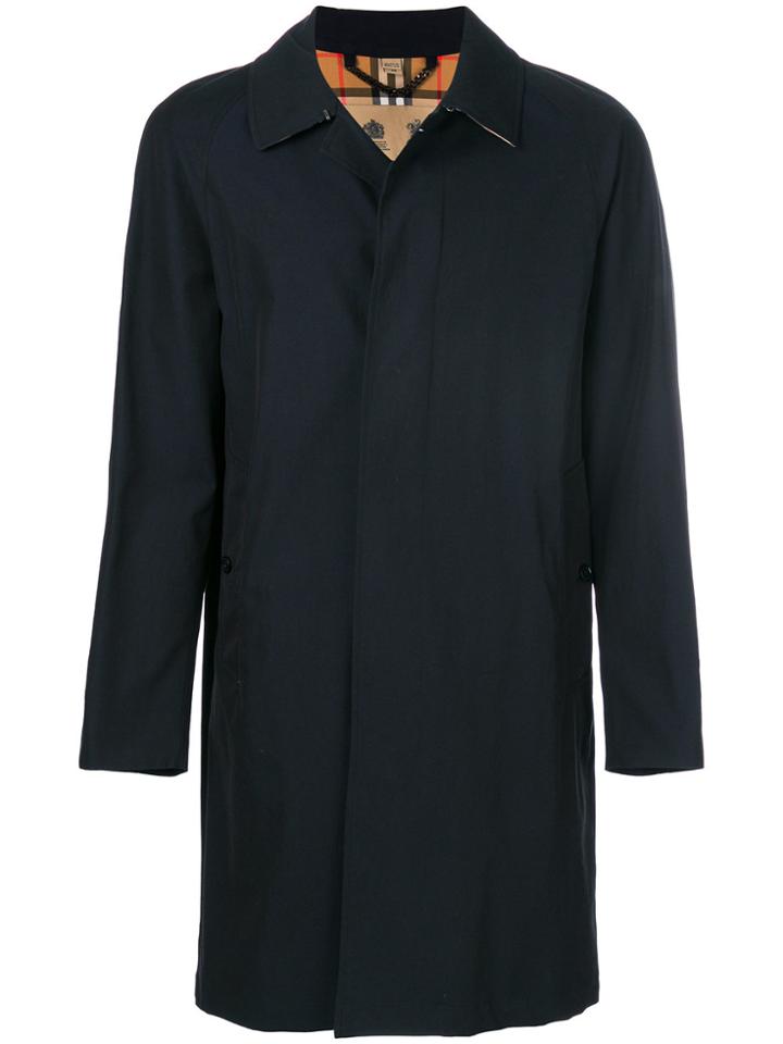 Burberry Camden Long Sleeved Coat - Blue