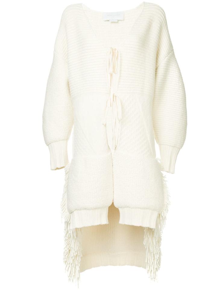 Esteban Cortazar Chunky Knit Cardigan - White
